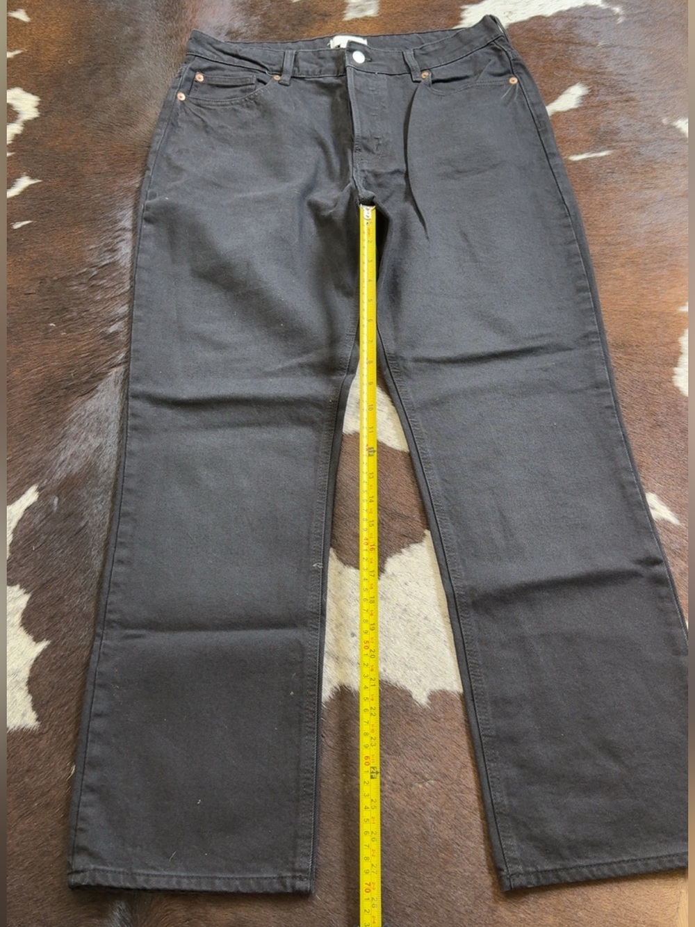 H&M Women's Black Wide-Leg Jeans